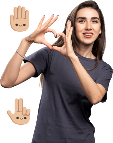young-woman-wearing-gray-t-shirt-gray-background-doing-heart-symbol-shape-with-hands